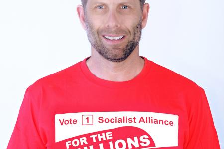 Sam Wainwright, Socialist Alliance candidate for South Metropolitan Region