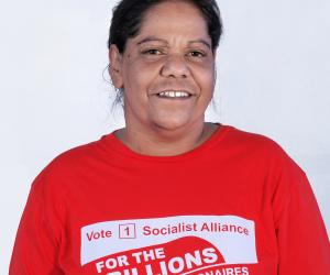Corina Abraham, Socialist Alliance candidate for the seat of Willagee