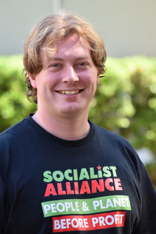 isaac nellist is the socialist alliance candidate for the seat of balmain
