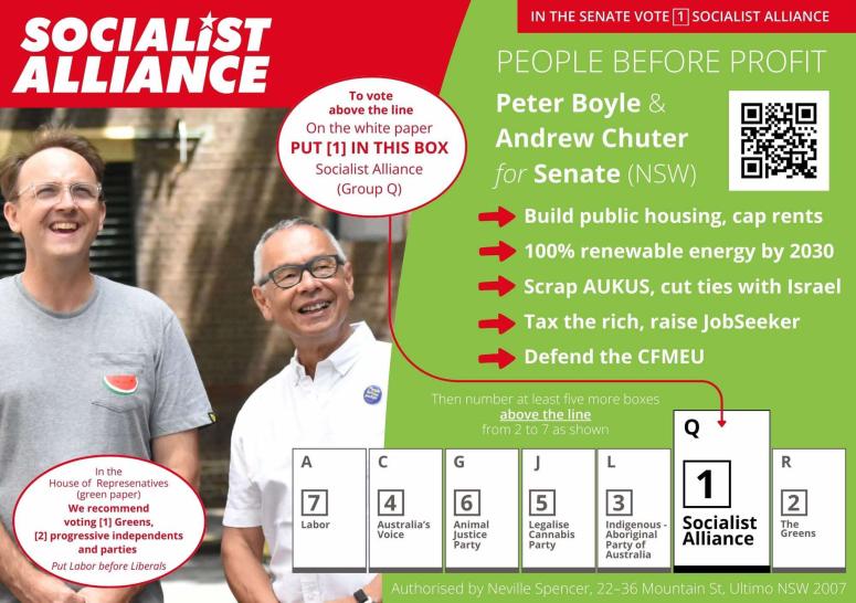 How to vote Socialist Alliance in the 