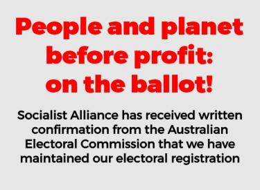 People and planet before profit - on the ballot