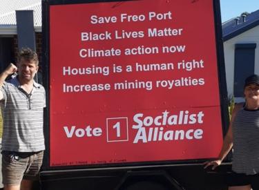 Socialist Alliance campaigning in WA