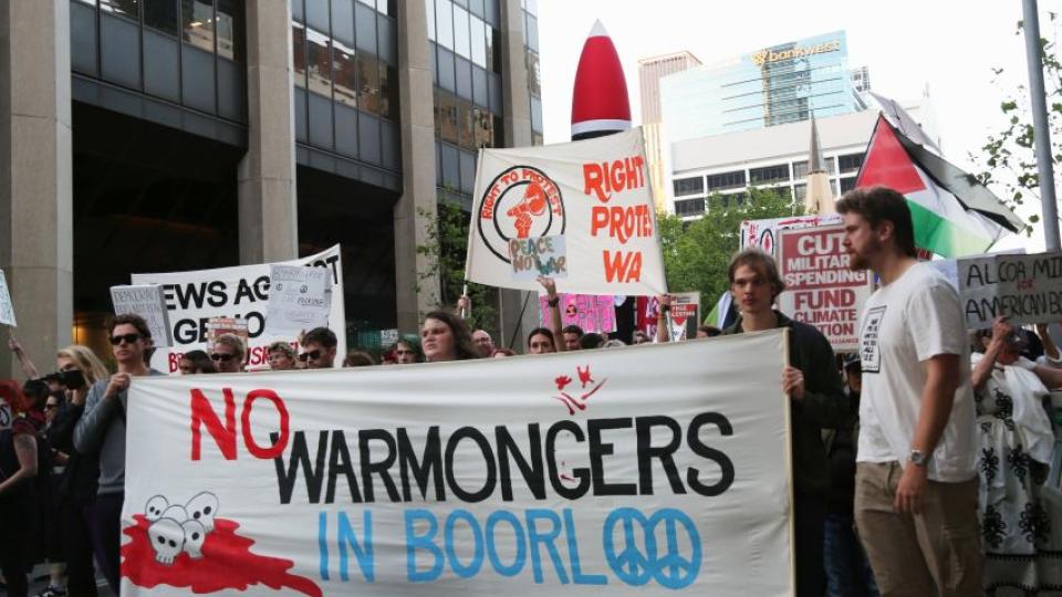 land forces protest in perth