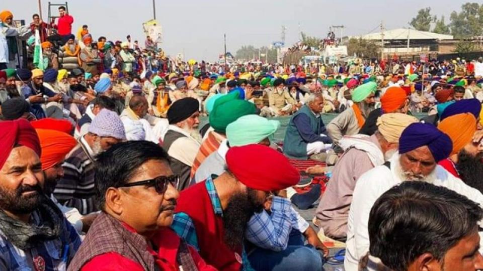 Farmers' protest in India on December 1