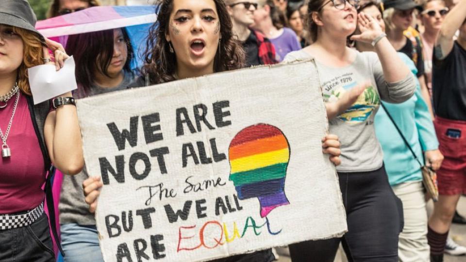 Melbourne protest against the religious discrimination laws. Photo: Mel Kulinski