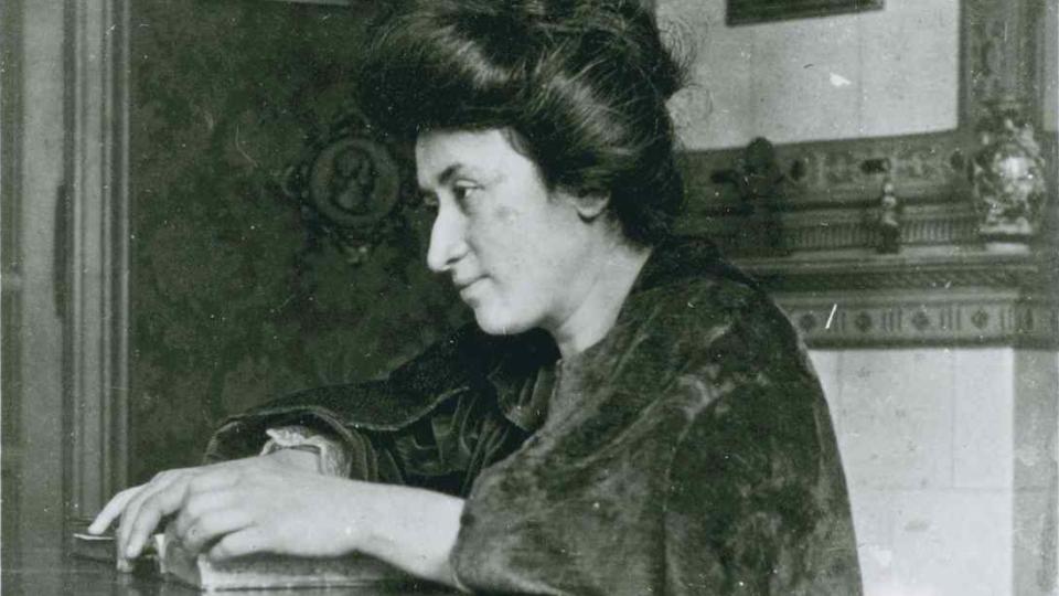 Rosa Luxemburg in her house