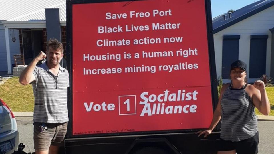 Socialist Alliance campaigning in WA