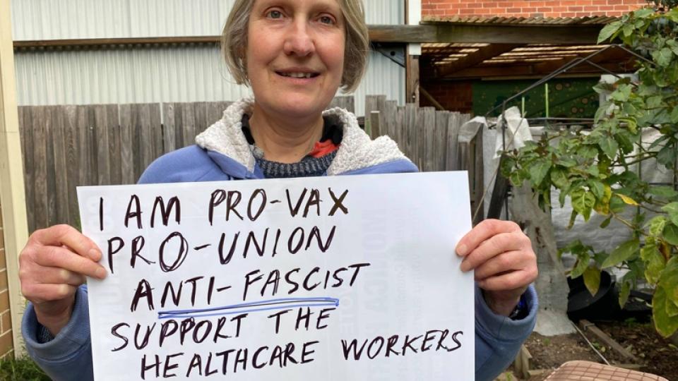 Sue Bolton: Pro-union, pro-vax, anti-fascist
