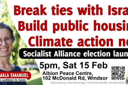 Socialist Alliance election launch, Magan-djin/Brisbane