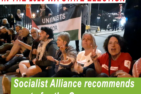 Socialist Alliance recommends vote for the Greens in WA state election