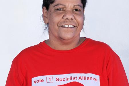 Corina Abraham, Socialist Alliance candidate for the seat of Willagee 