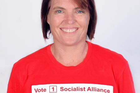 Petrina Harley, Socialist Alliance candidate for South Metropolitan Region