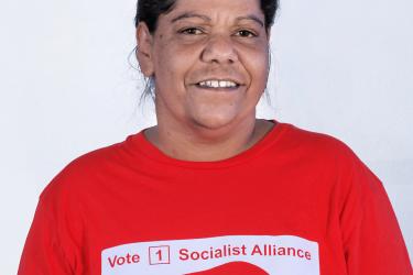 Corina Abraham, Socialist Alliance candidate for the seat of Willagee 